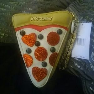 Pizza wristlet purse Betsey Johnson