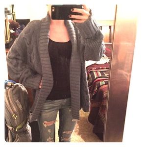 Blue oversized sweater