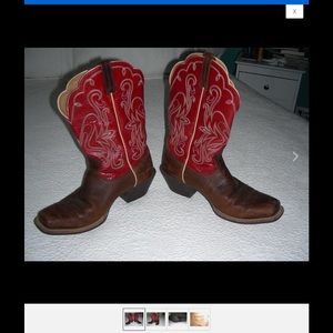 ARIAT cowgirl leather boots, size 9.5