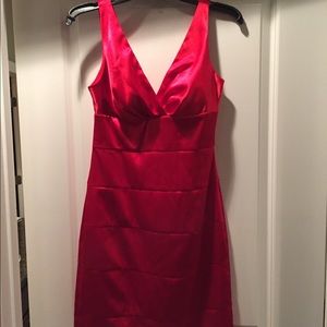 Red formal dress
