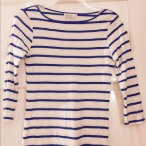 Cute blue & white striped top