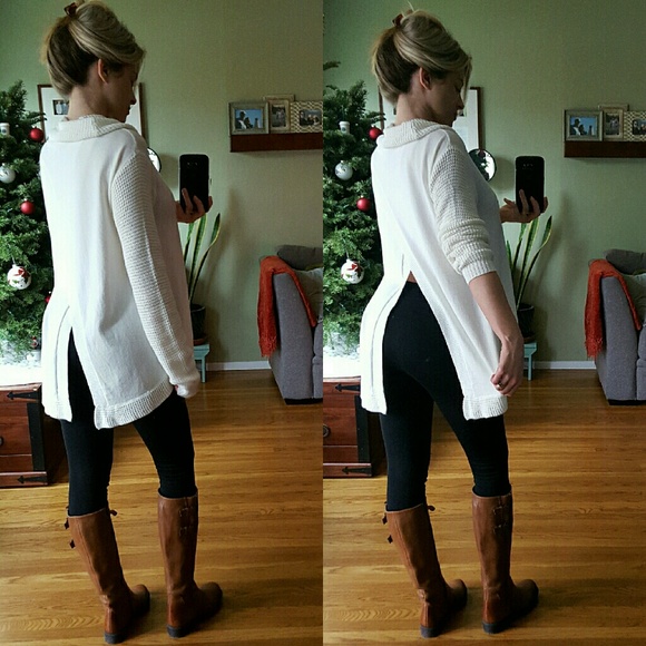 RESERVED Cowl Neck/ Split Back - Picture 3 of 4