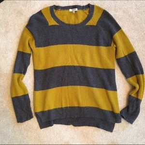 Madewell Mustard Striped Sweater Size XS