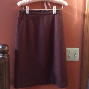 Wool ll bean skirt....reddish brown