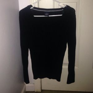 Black crew neck sweater by Faded Glory