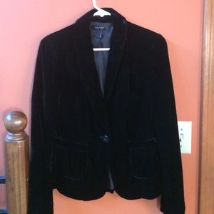 Black velvet jacket