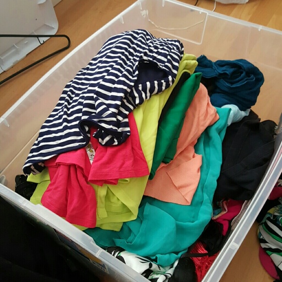 Bucket full of goodies barely warn