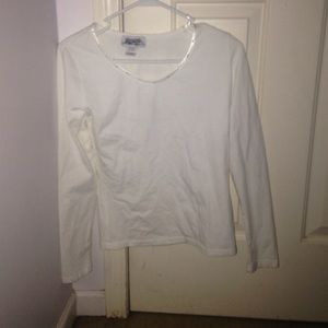 Long sleeve with rhinestones along neckline