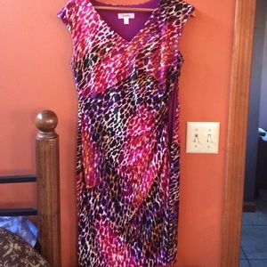 Colorful animal print dress