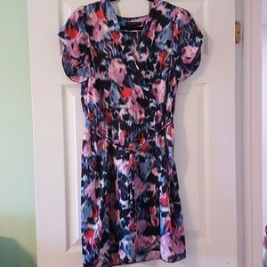 Printed wrap dress