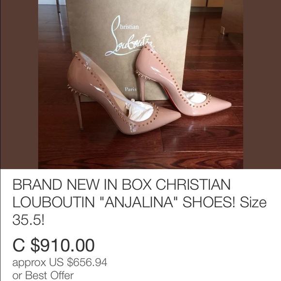 !!NEED!! 'Anjalina' Louboutin Spiked 100mm Pumps!