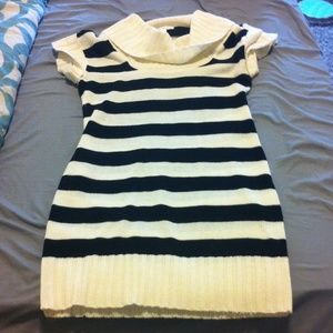 Striped sweater dress