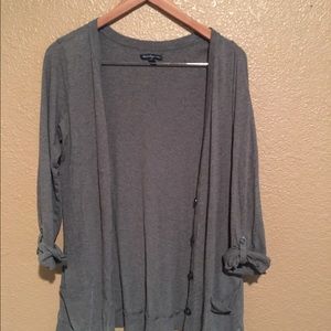 AE grey boyfriend cardigan