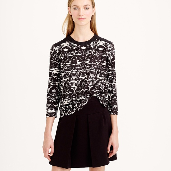 J. Crew Tops - J.Crew Blurred Ikat Top