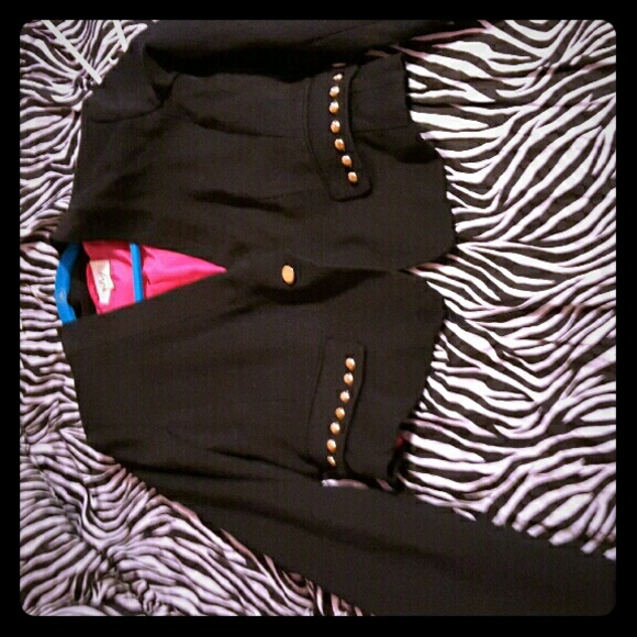 Black dress jacket.