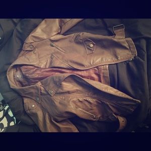 Brown Forever 21 Leather Jacket