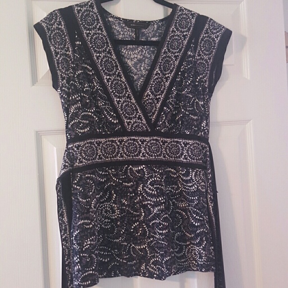 BCBG top with tie back