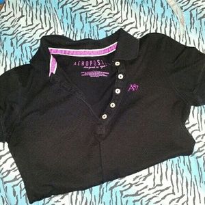 Black Aeropostale Collar Shirt
