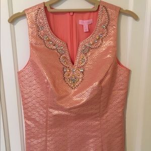 Lilly Pulitzer- Metallic Scallop Jacquard