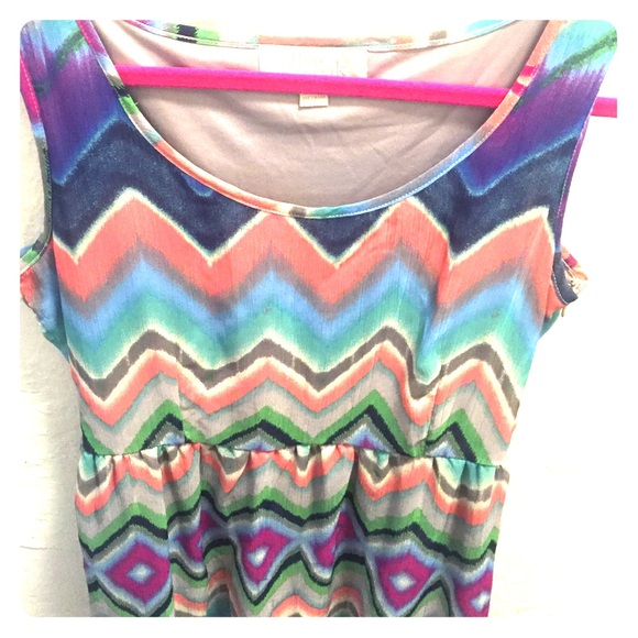 High-low Olive&Oak colorful dress! - Picture 1 of 3