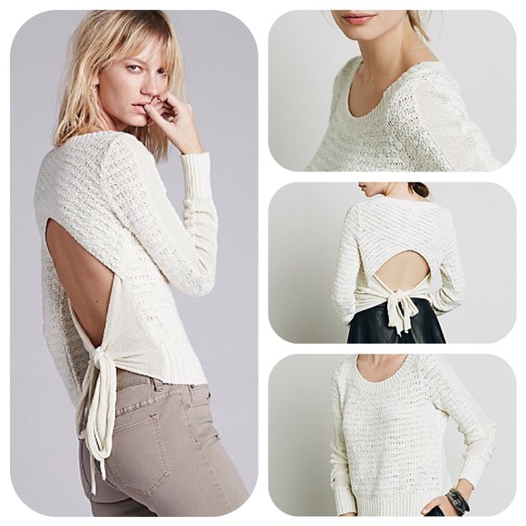 FREE PEOPLE  Bow Back Pullover - Picture 1 of 2