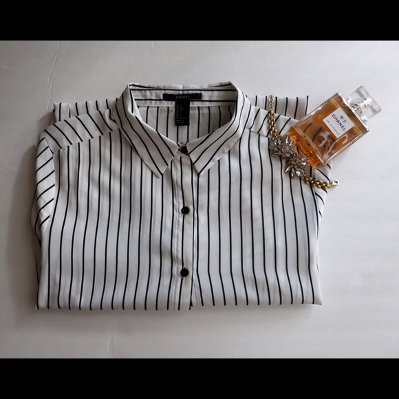 Forever 21 Striped Button Down