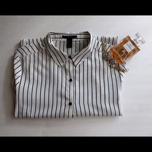 Forever 21 Striped Button Down