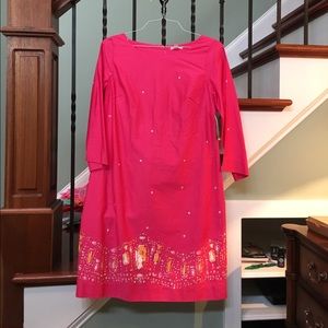 NWT Lilly Pulitzer hot pink shift dress