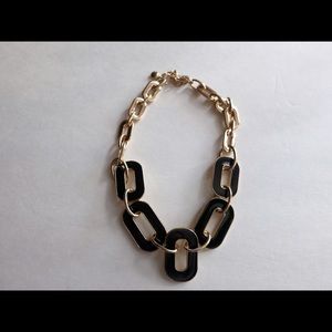 Forever 21 Black and Gold Chain Statement