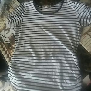 MK black and white stripped tee