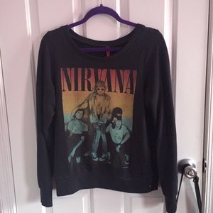 Black Grunge Nirvana Jumper
