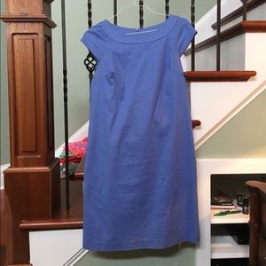 Ann Taylor short sleeve blue dress