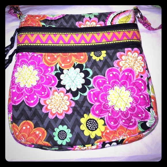 Vera Bradley Triple Zip Hipster Crossbody