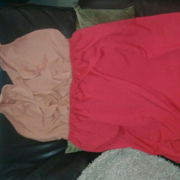Mossimo coral and pink dress