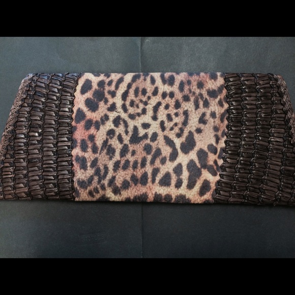 Leopard Print Clutch HANDMADE - Picture 2 of 4