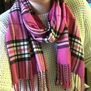 Pink "Burberry print" scarf