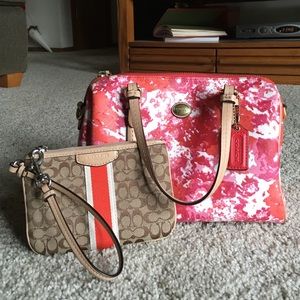 Coach purse and wallet