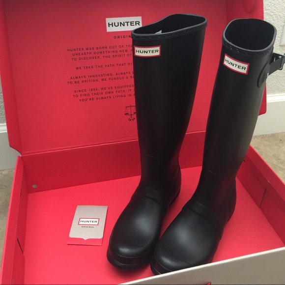 Hunter Original Tall Rain Boots - Black Matte