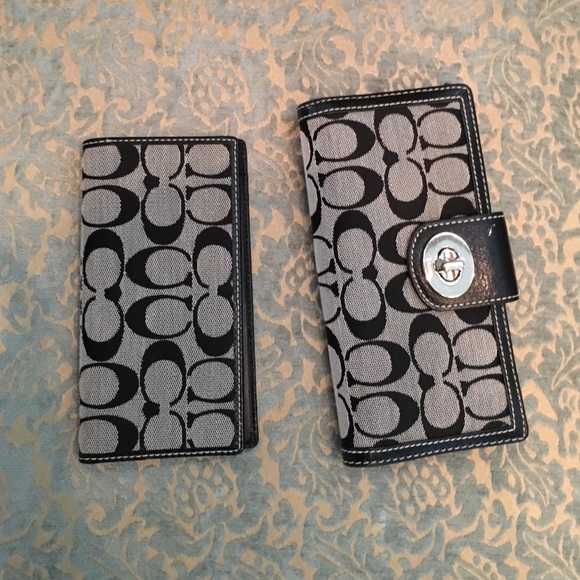 Authentic Coach wallet and checkbook holder