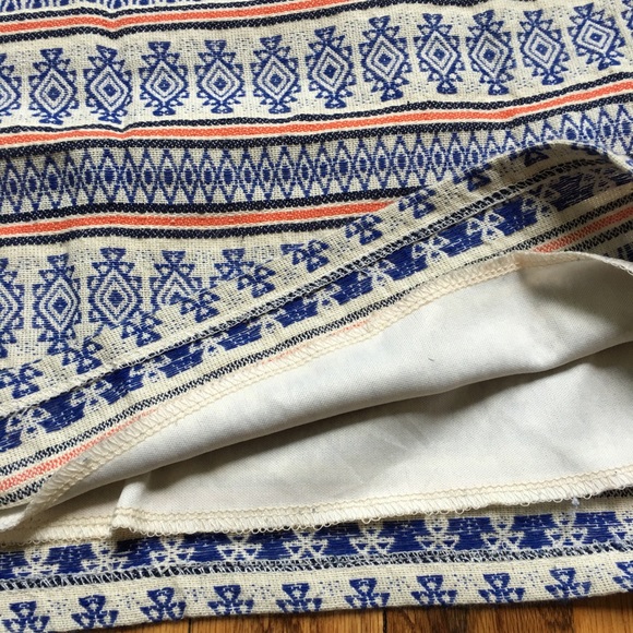 Woven Ikat Print Skirt - Picture 3 of 3