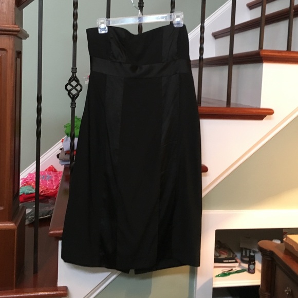 Express Design Studio black strapless dress