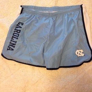 North Carolina Tarheels workout shorts