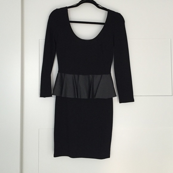 Zara | black peplum dress