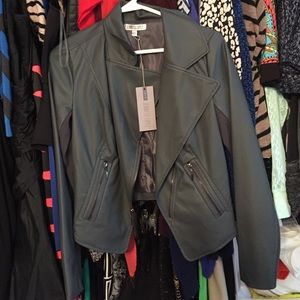 faux leather jennifer lopez jacket