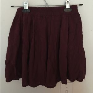 Brandy Melville Maroon Skirt
