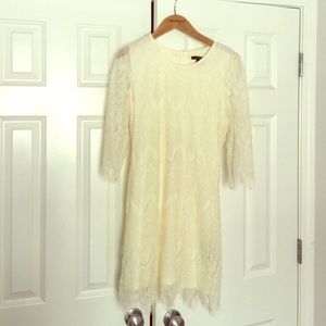 Lace overlay dress