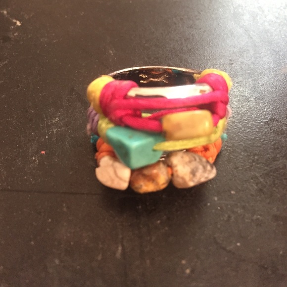 Real silver/ stones hand made ring from India - Picture 1 of 3