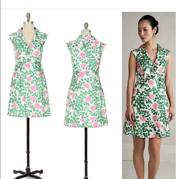 Anthropologie silk Moulinette Sours dress size 0