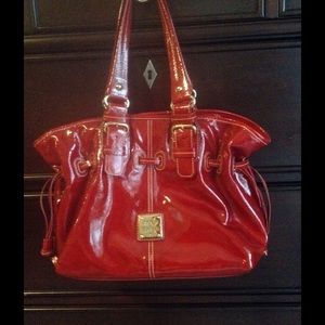Red patent Dooney & Bourke
