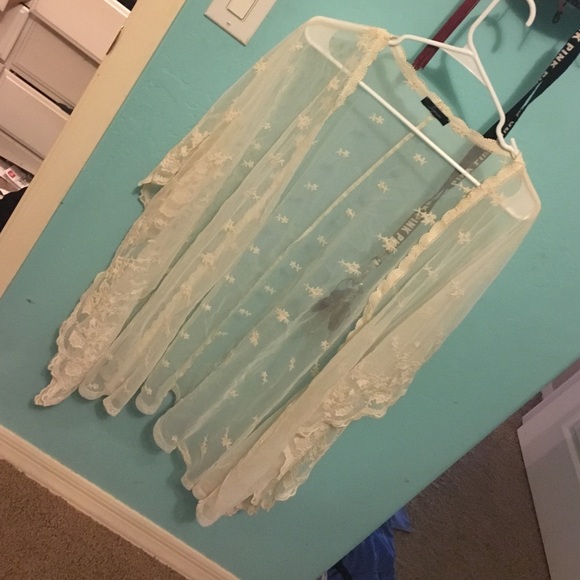 Sheer Lace Kimono